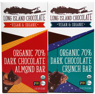 Long Island Chocolate Organic Vegan Chocolate Bars